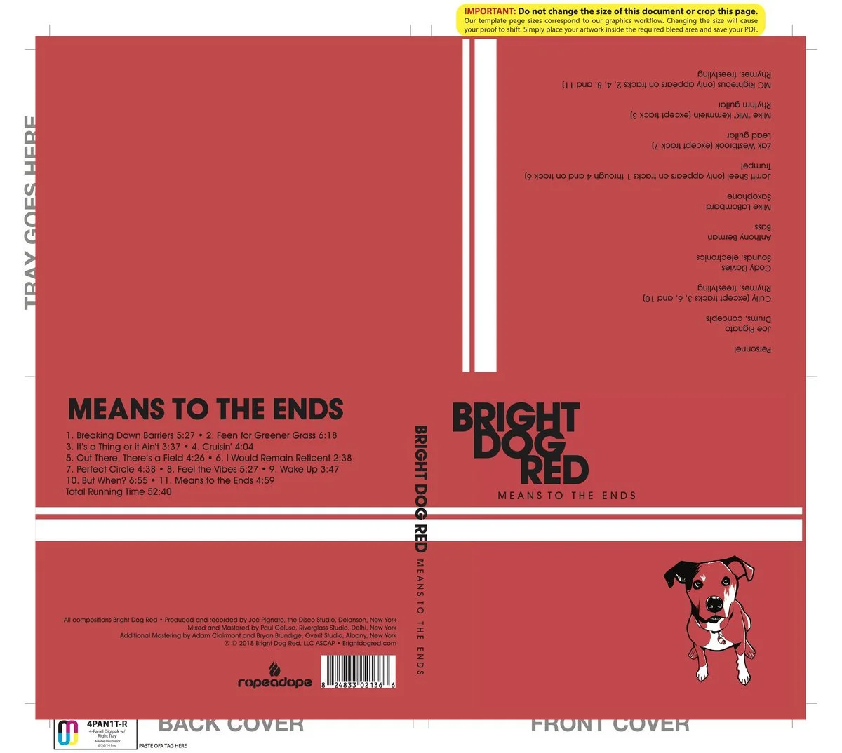 Bright Dog Red - Means To The Ends | CD — ropeadope